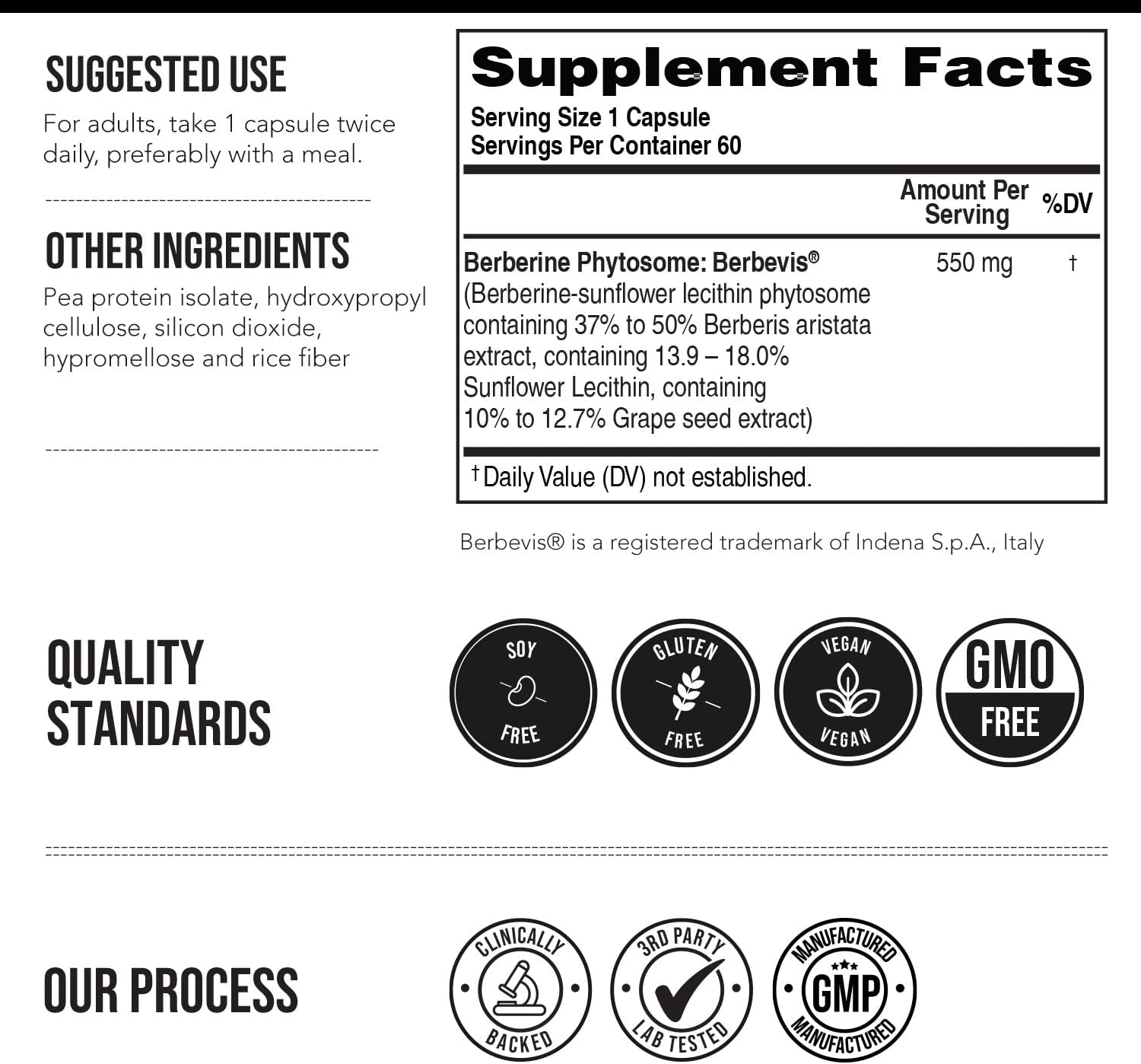 SoActive Berberine 550mg: 9.6X Mayor Absorción, Fitosoma Optimizado