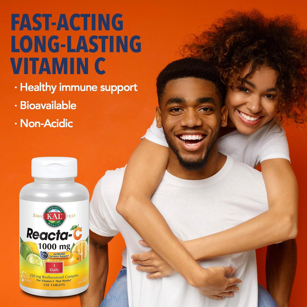 KAL Reacta-C con Bioflavonoides - 120 Comprimidos
