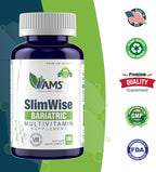 America Medic & Science SlimWise Bariatric Multivitamin 180 Caplets | 2 Meses de Suministro | Post Bypass Gástrico