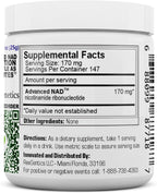 REVGENETICS Advanced NAD Powder – Suplemento de NAD, 147 porciones, 25 gramos