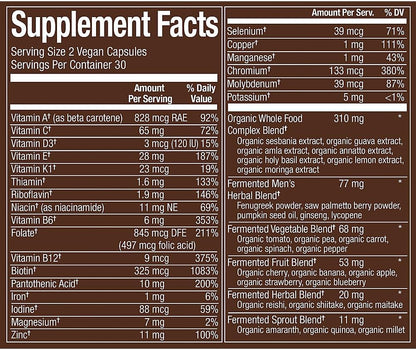plnt Fermented Whole Food Men's 50+ – Fórmula fermentada: La fermentación predigiere los nutrientes, lo que puede – Image 2