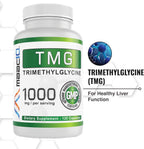 MAAC10 TMG 1000mg - Suplemento de Trimetilglicina (Betaína Anhidra) - Apoyo a la Metilación y Metabolismo de la Homocisteína - 120 Cápsulas