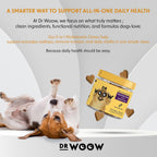 Multivitamínico para Perros 11-en-1 - 90 Chews Blandos - Glucosamina + Probióticos - Apoyo Inmunitario y Digestivo