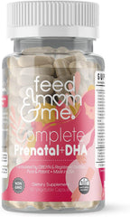 Feed Mom & Me Vitamina Prenatal + DHA, 22 Vitaminas y Minerales para el Apoyo Nutricional de la Madre y el Bebé - 30 Días