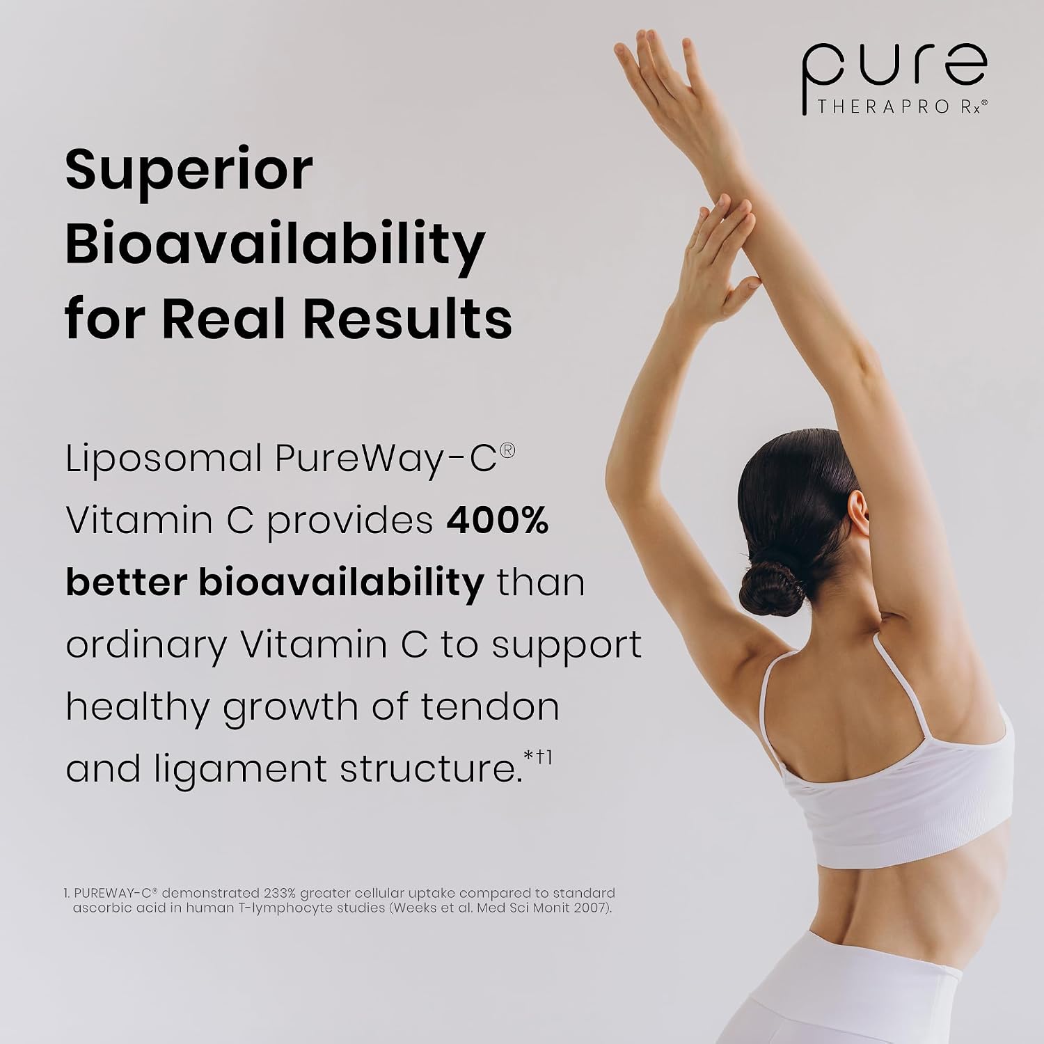 Pure Therapro Rx Acute Injury | Soporte para Tendones y Ligamentos | Dosis Clínica Una Vez al Día | 90 Cápsulas