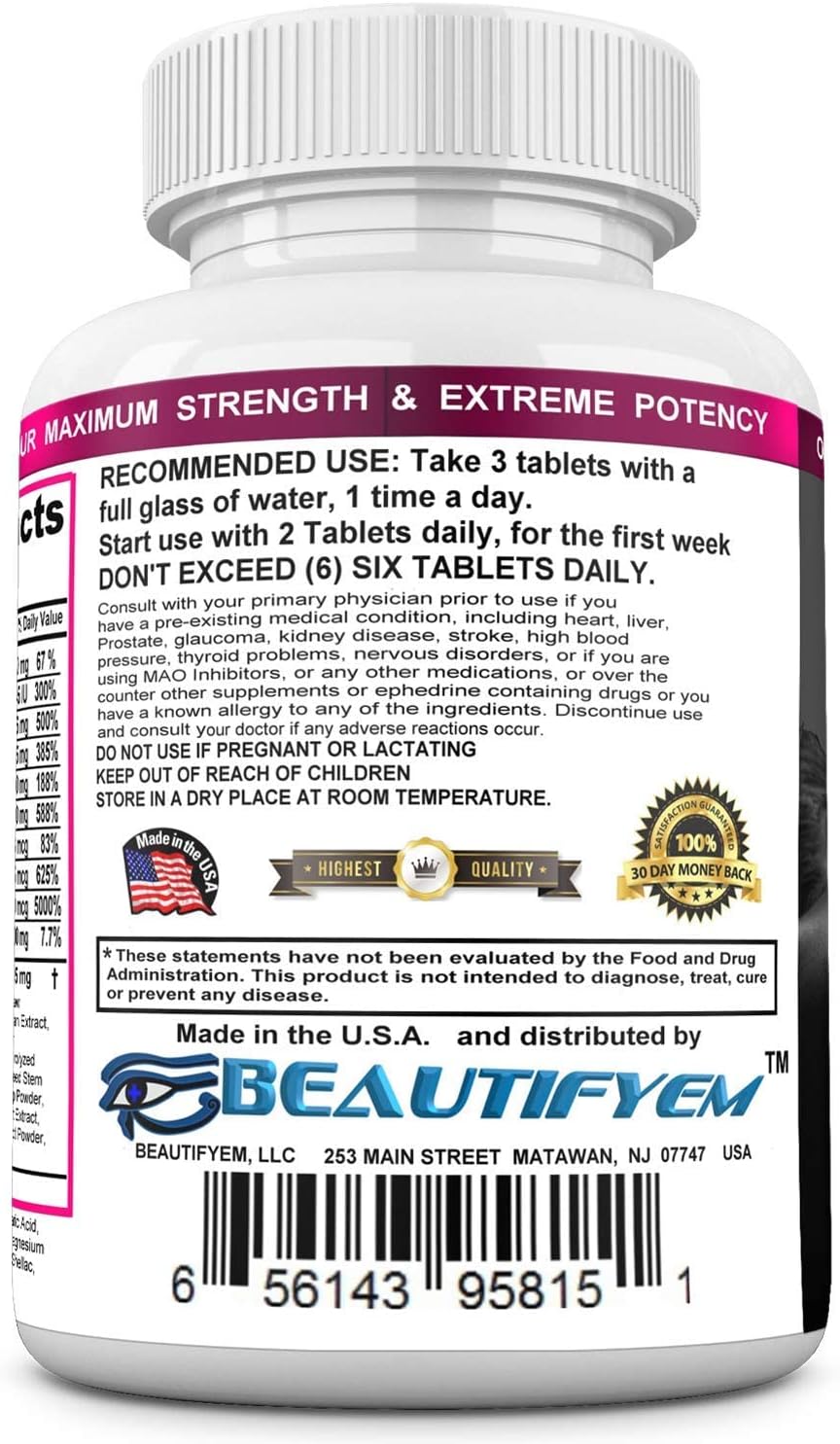 Butt X-Large Advance - Suplemento para Glúteos, 90 Comprimidos
