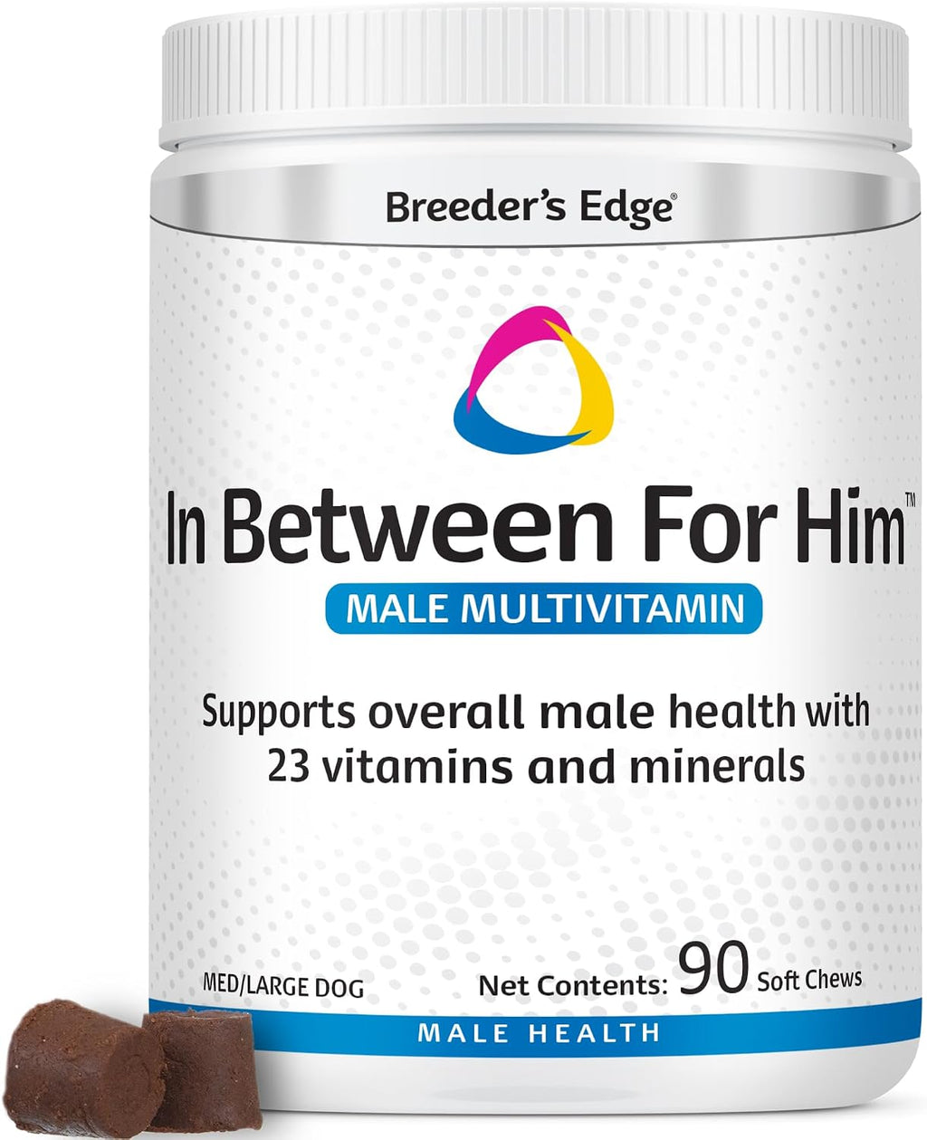 Breeder's Edge In Between for Him - Multivitamínico para perros y gatos machos (360 comprimidos)