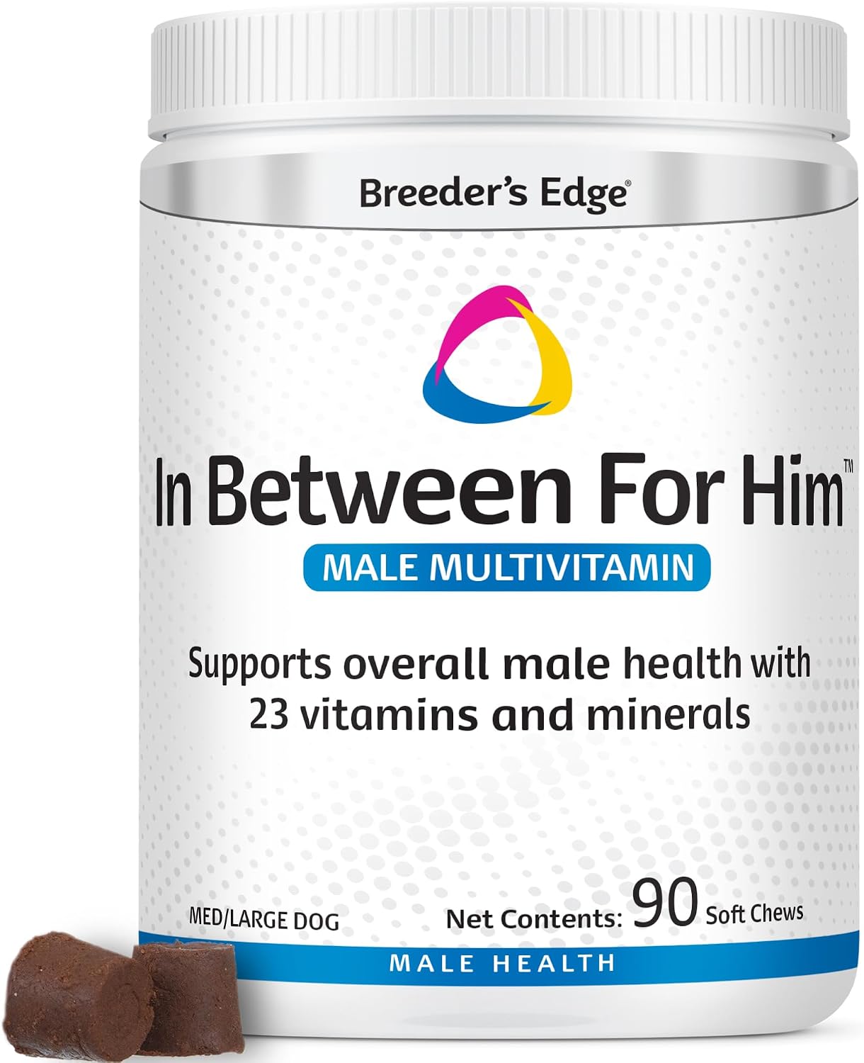 Breeder's Edge In Between for Him - Multivitamínico para perros y gatos machos (360 comprimidos)