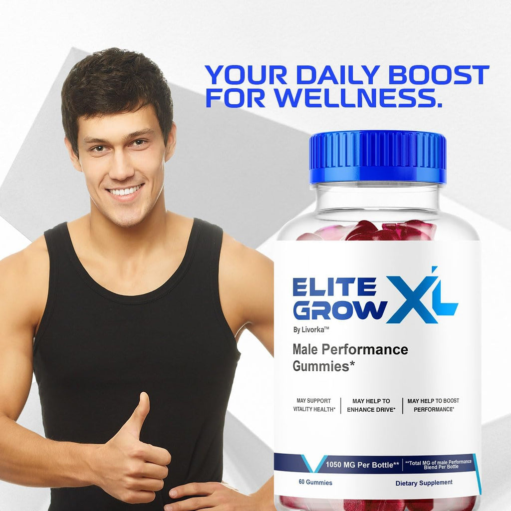 Elite Grow XL Gummies – Suplemento Multivitamínico para Hombres (300 Gominolas, 5 Meses)
