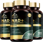 Suplemento NAD+ con Trans Resveratrol, 100 Cápsulas Blandas - MEGNETA
