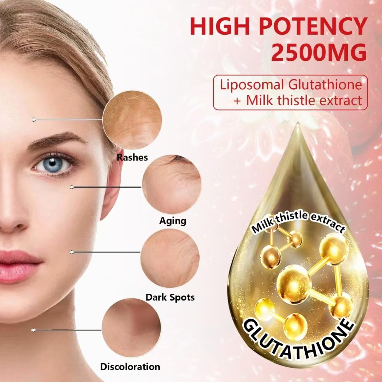 Gominolas de Glutatión Liposomal 2500 mg con Vitamina C y Cardo Mariano - Oakevlp