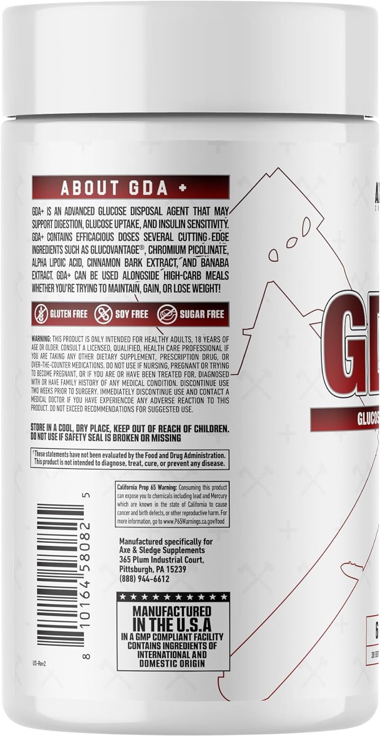 Axe & Sledge GDA+ Agente de Eliminación de Glucosa | 30 Porciones