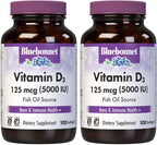 Bluebonnet Nutrition Vitamina D3 2000 IU, 100 Softgels