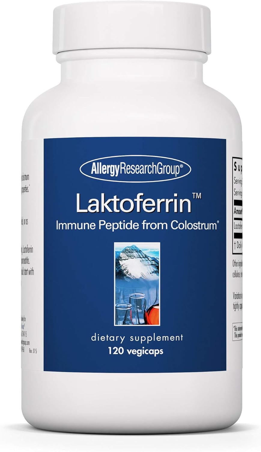 Allergy Research Group ARG Laktoferrin – Lactoferrina 350 mg, 120 Cápsulas