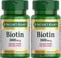 Nature's Bounty Biotina 1000 mcg, 200 Comprimidos (Paquete de 2)