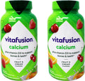 Vitafusion Gomitas de Calcio con Vitamina D3, 100 Gomitas (Paquete de 2)