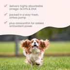 Bark & Whiskers Aceite de Krill con Bomba - Omega-3 para Perros y Gatos - 42,9 ml