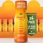 ALFA VITAMINS Vitamin C Shot 1000mg con Zinc, Jengibre y Equinácea - 80 dosis