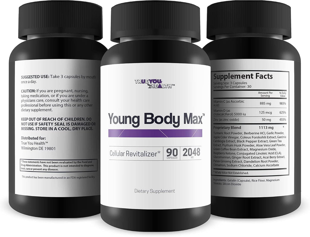 Young Body Max - Revitalizador Celular - Suplemento Antioxidante para la Salud Celular
