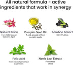 Wellbeing Nutrition Melts Healthy Hair – Tiras finas orales con biotina, zinc y extracto de bambú (30 unidades)