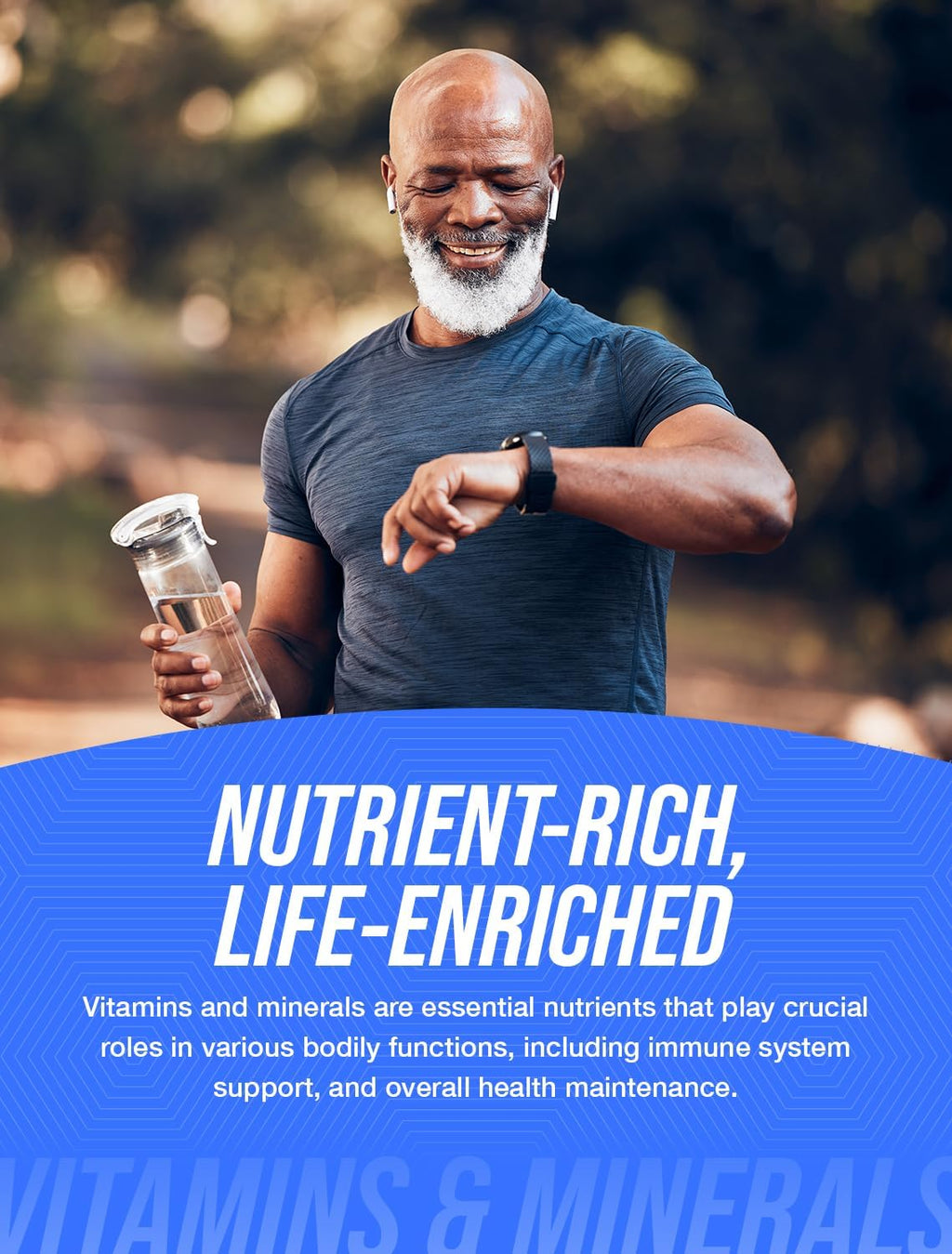 BulkSupplements.com Multivitamínico para Hombres 50+ con Aceite de Pescado, 300 Cápsulas Blandas