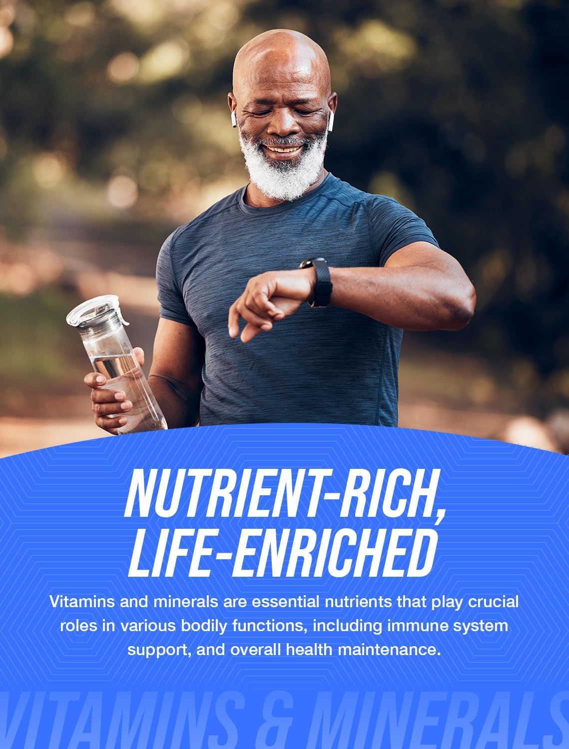 BulkSupplements.com Multivitamínico para Hombres 50+ con Aceite de Pescado, 300 Cápsulas Blandas