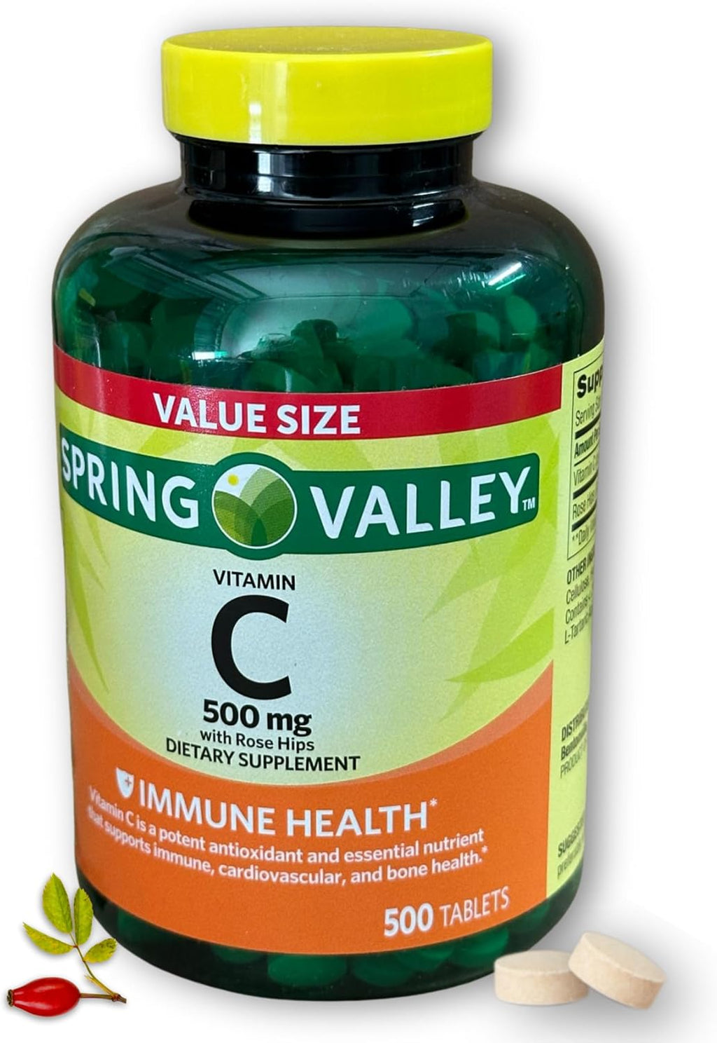 Vitamin C 500mg with Rose Hips - 500 Tablets