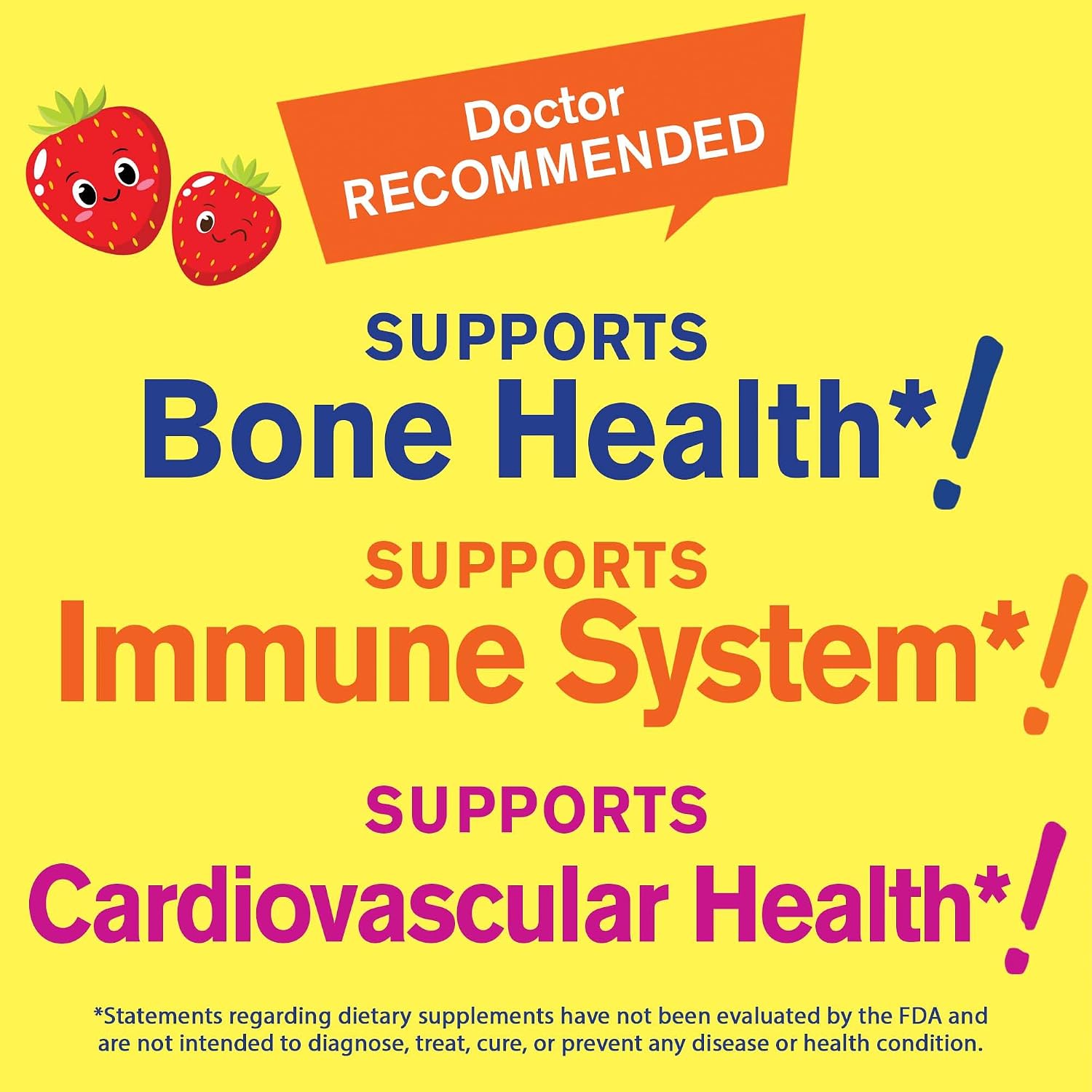 WellYeah Vitamina D3 + K2 para Niños Gominolas - 500 UI D3, 100 mcg K2 MK-7 - Sabor Fresa Natural - 60 Gominolas