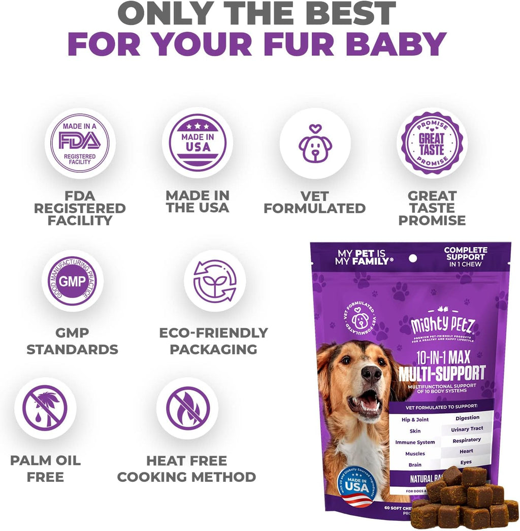 MAX Dog Multivitamin - Multivitamínico para Perros Senior y Adultos 10 en 1