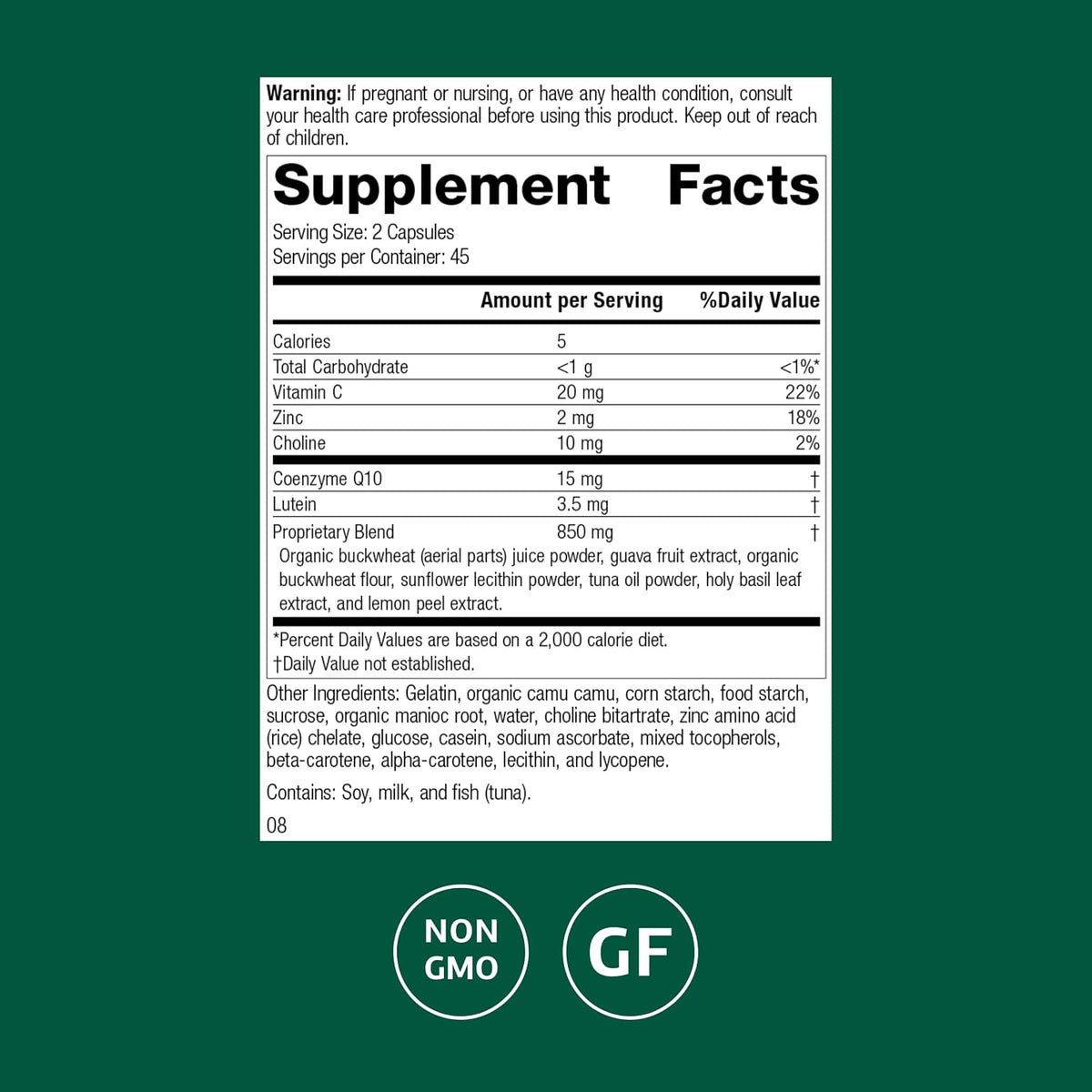 Standard Process Regeneplex - Complemento para la piel con Vitamina C y Zinc - 90 cápsulas – Image 2