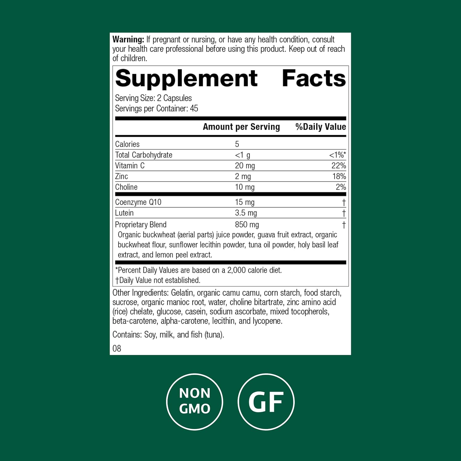 Standard Process Regeneplex - Complemento para la piel con Vitamina C y Zinc - 90 cápsulas