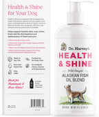 Health & Shine Aceite de Pescado de Alaska para Perros - Apoya Corazón, Cerebro y Ojos (473 ml)