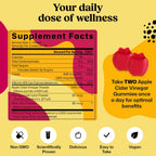 ColonBroom Gominolas de Vinagre de Manzana para Mujeres, 60 Gominolas, 30 Días de Suministro, Vegano, No OGM