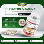 Landau Vitamina C Masticable 500 mg con Acerola, 100 tabletas