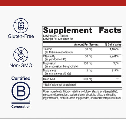 Metagenics Fibroplex - Magnesio, Ácido Málico y Vitaminas B - 120 Comprimidos – Image 4