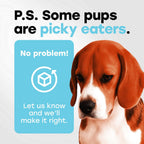 Pup Choice Probiotics para Perros - Digestión, Salud Intestinal y Heces Más Firmes | 1 Billón UFC, 6 Cepas con Calabaza, Papaya y Cúrcuma; Sabor a Ternera; 140 masticables blandos