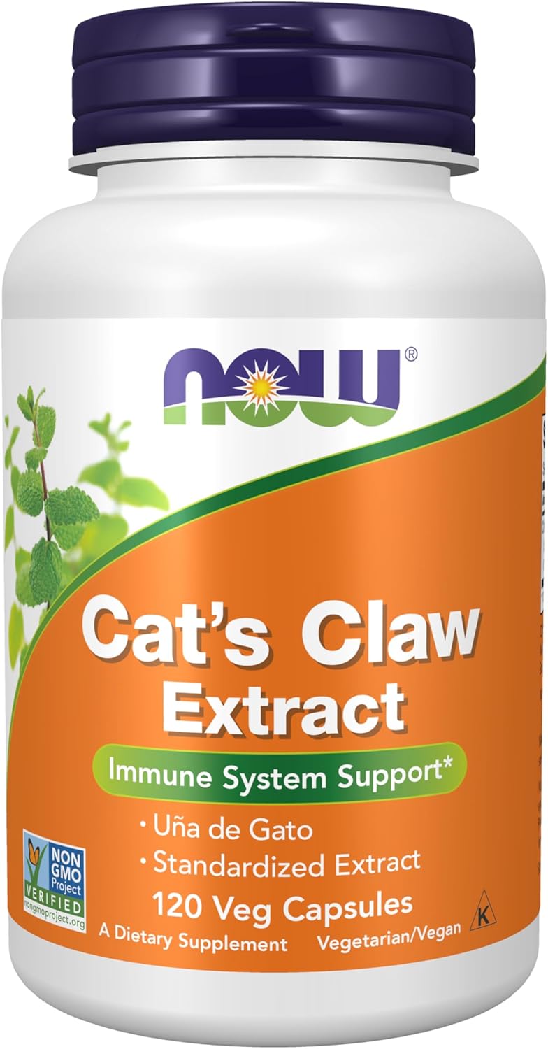 Extracto de Uña de Gato 10:1 (1.5% Estandarizado) - 120 Cápsulas Veganas - NOW Foods