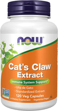 Extracto de Uña de Gato 10:1 (1.5% Estandarizado) - 120 Cápsulas Veganas - NOW Foods