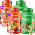 Just Ripe Nutrition Suplemento de Frutas y Verduras - 90 Cápsulas de Fruta y 90 de Verdura - Superalimento 100% Natural - 2 Paquetes