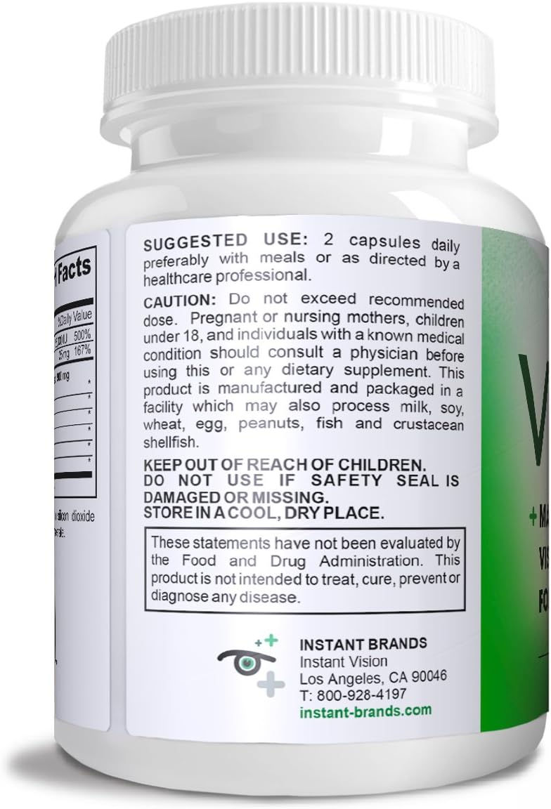 Vision Complete – Suplemento ocular natural con luteína, zeaxantina y bilberry