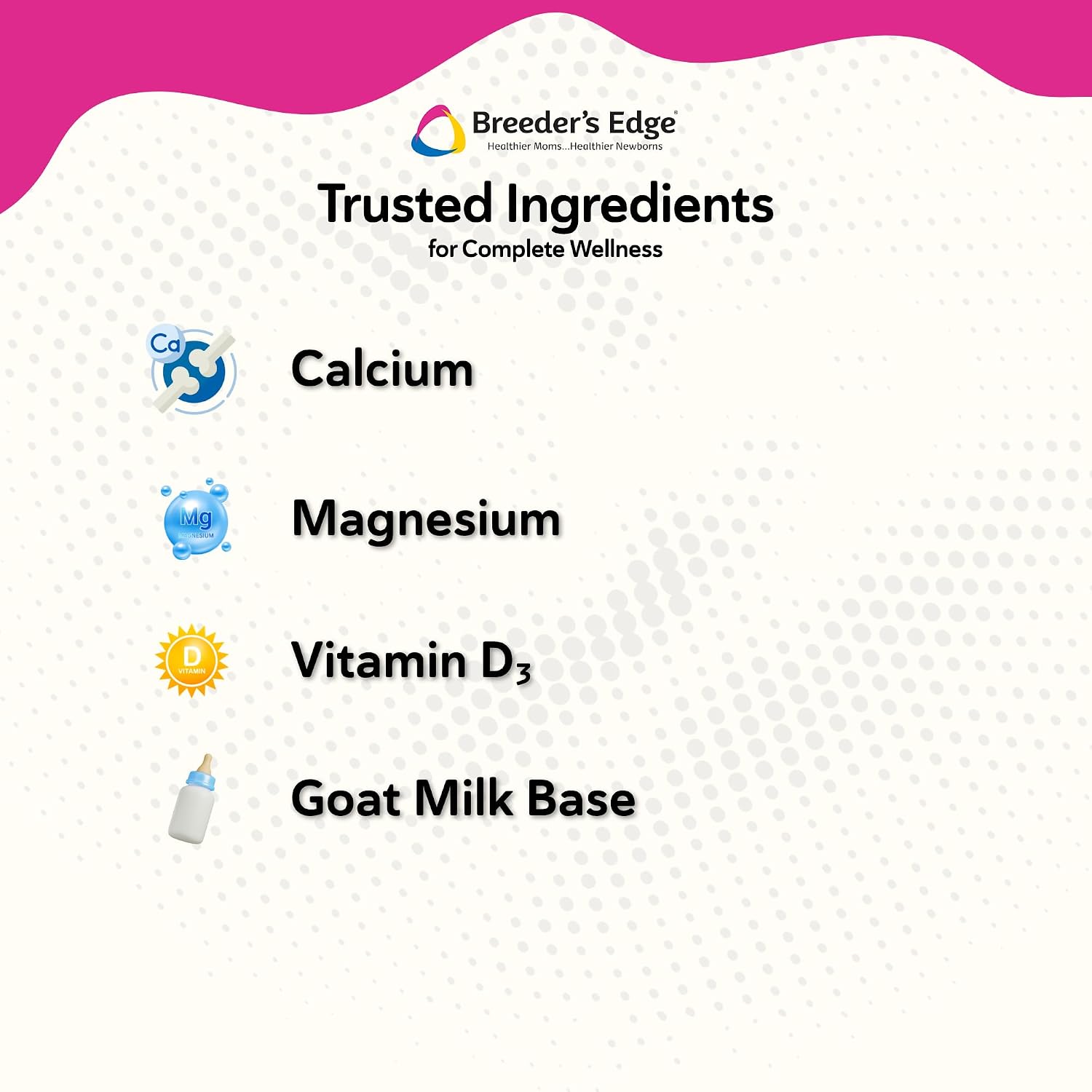 Breeder’s Edge Oral Cal Plus Powder, Calcio y Vitamina D₃ para Perros y Gatos Lactantes, 1 kg
