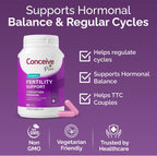 Conceive Plus Women's Fertility Support – Multivitamínico Prenatal para Concepción – 30 Días
