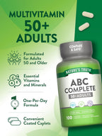 Nature's Truth Multivitamínico para Adultos 50+ | Suplemento Diario con Vitaminas D, C y B
