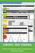 Chronic Pain Journal: Diario de Dolor Crónico para Identificar y Eliminar Desencadenantes (Seguimiento de Estrés, Alimentación, Sueño, Ejercicio, Medicamentos y Más)