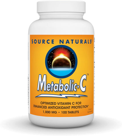 Source Naturals Metabolic C, Vitamina C Optimizada 1000 mg, 100 Comprimidos – Image 1