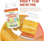 Paleovalley Essential C Complex - Vitamina C 450mg con Acerola, Camu Camu y Amla - Sin Sintéticos