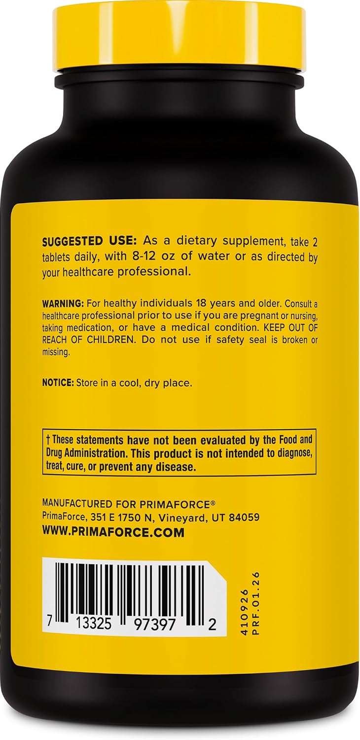 Primaforce L-Citrulline 2500mg por dosis, 60 dosis; 120 comprimidos