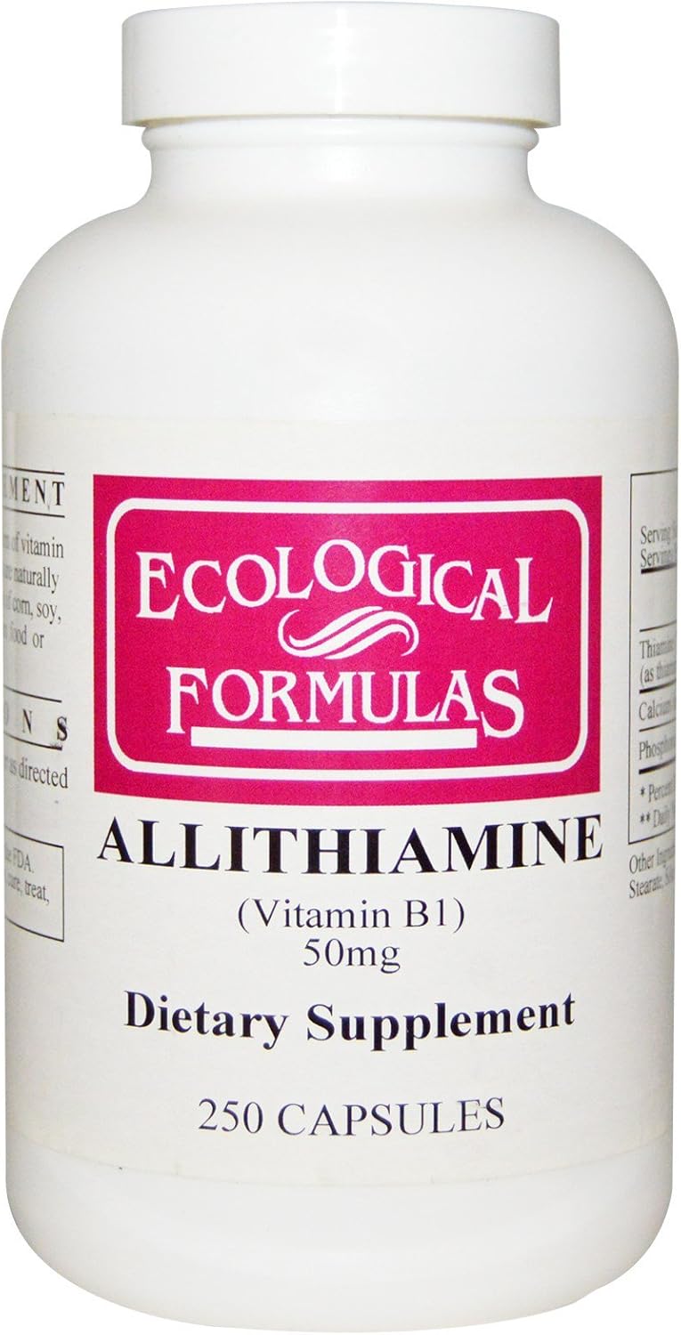 Ecological Formulas Allithiamine Vitamina B1, 50 mg, 250 Cápsulas