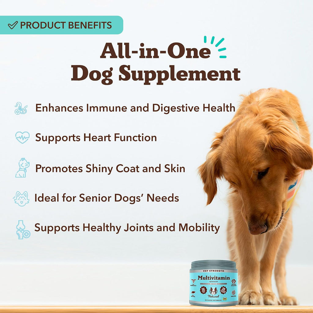 Natural Dog Company Vet Strength Multivitamínico para Perros 90 Chews