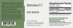 HormoneSynergy D3-5000 - 120 Softgels - Vitamina D3 5000 UI Alta Potencia